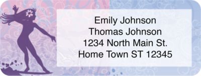 Surfer Girl Return Address Label