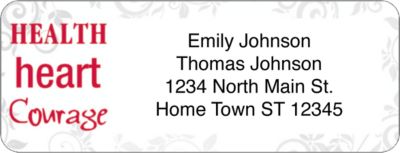 Heart, Love, Cure Return Address Label