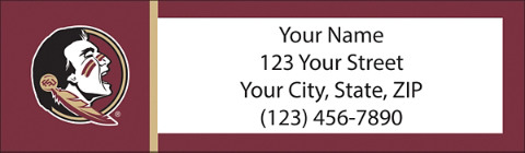 Florida State University Return Address Label