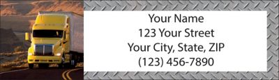 Big Rigs Return Address Label