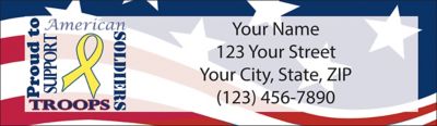 Support Our Troops Return Address Labels