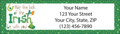 Luck of the Irish Return Address Label