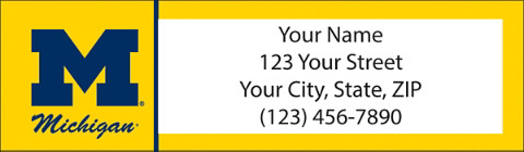 University of Michigan Return Address Label