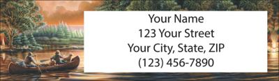 Terry Redlin's Cabin Retreat Return Address Label