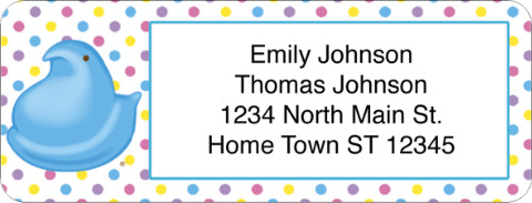 Peeps Return Address Label