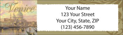 Thomas Kinkade's Romance of Europe Return Address Label