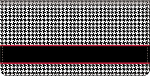 Houndstooth Checkbook Cover