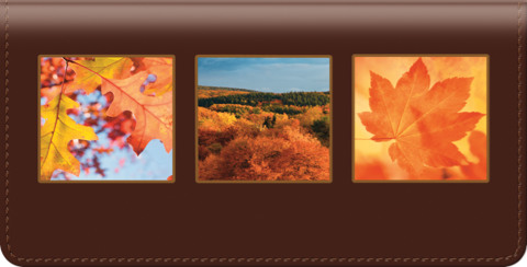Autumn Leaves Checkbook Cover