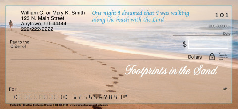 Footprints with quotes