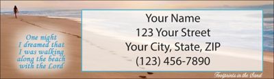 Footprints Return Address Label