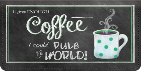 Coffee Talk Checkbook Cover