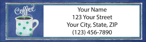 Coffee Talk Return Address Label