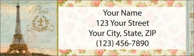 Vue de Paris Return Address Label