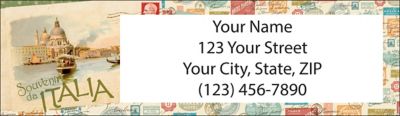 Tour of Europe Return Address Label