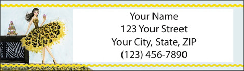 Fashionista Return Address Label