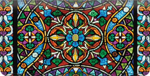Stained Glass Checkbook Cover