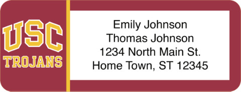 USC Trojans Return Address Label