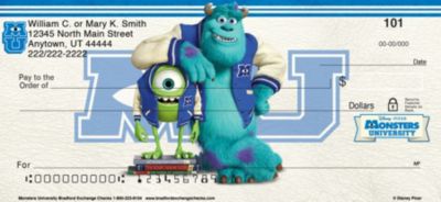 Monsters University Personal Checks