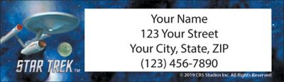 Star Trek Ships Return Address Label