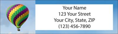 Hot Air Balloons Return Address Label