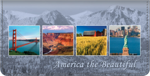 America the Beautiful Checkbook Cover