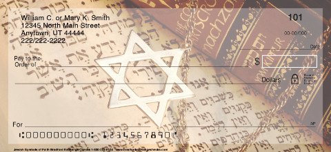 Jewish Symbols of Faith Personal Checks