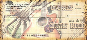 Country Music Personal Checks