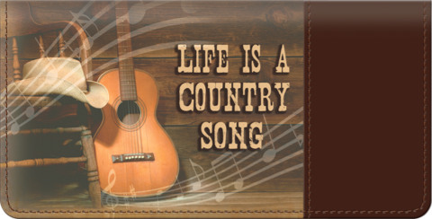 Country Music Checkbook Cover