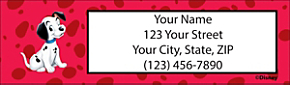 101 Dalmatians Return Address Label