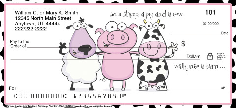 Farm Animal Antics Personal Checks