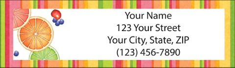 Tutti Frutti Return Address Label