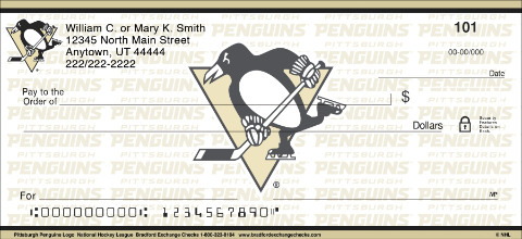 Pittsburgh Penguins(R) LOGO NHL(R) Personal Checks