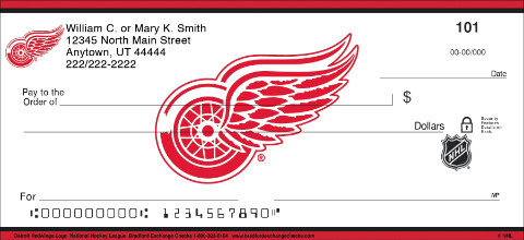 Detroit Red Wings(R) Logo NHL(R) Personal Checks