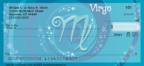 Zodiac - Virgo Personal Checks