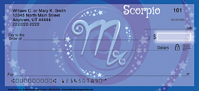 Zodiac - Scorpio Personal Checks