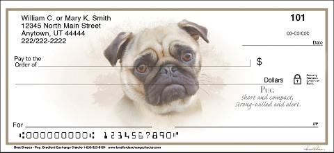 Best Breeds Pug Personal Checks