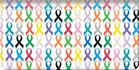 Ribbons for a Cure Checkbook Cover