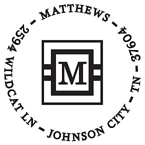 Matthews Personalized Initial Stamp