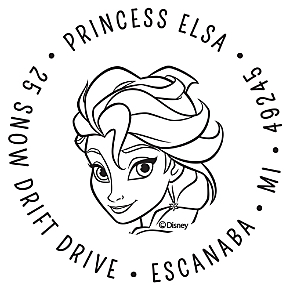Elsa &#039;Frozen&#039; Personalized Image Stamp