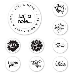 Just a Note Peel &amp; Stick Interchangeable Stamp Set