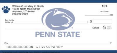 Pennsylvania State University Personal Checks
