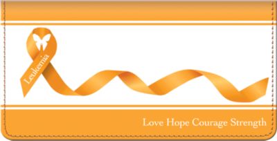 Leukemia Awareness Checkbook Cover