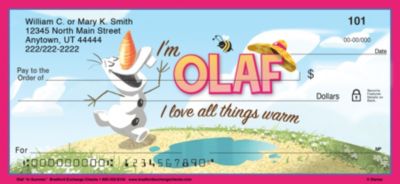 Olaf in Summer Personal Checks