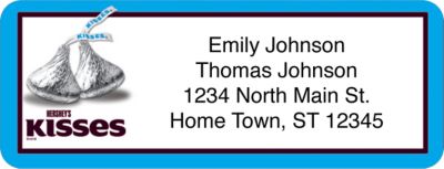 Hershey's Kisses Return Address Label