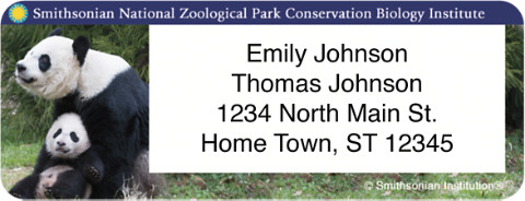 Smithsonian National Zoo Return Address Label
