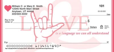 Sign Language Personal Checks