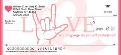 Sign Language Personal Checks