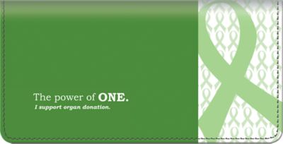 Organ Donation Power of One Checkbook Cover