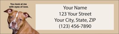 Faithful Friends - Pit Bull Return Address Label