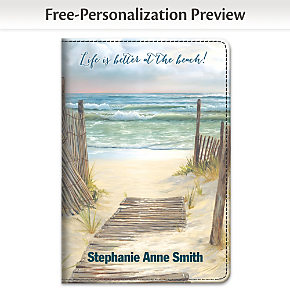 A Walk on the Beach Premium Refillable Journal